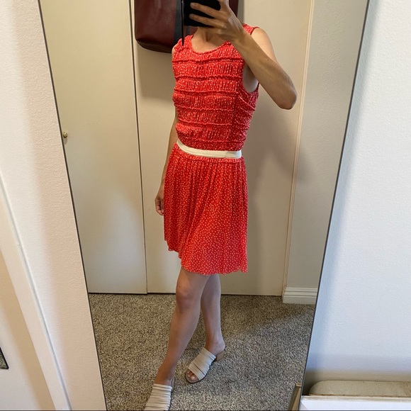 Anthropologie Polka Dot Tank Dress - Picture 2 of 12